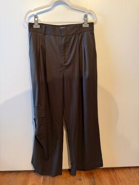 MARCELLA NYC Wide-Leg Trousers in Dark Olive